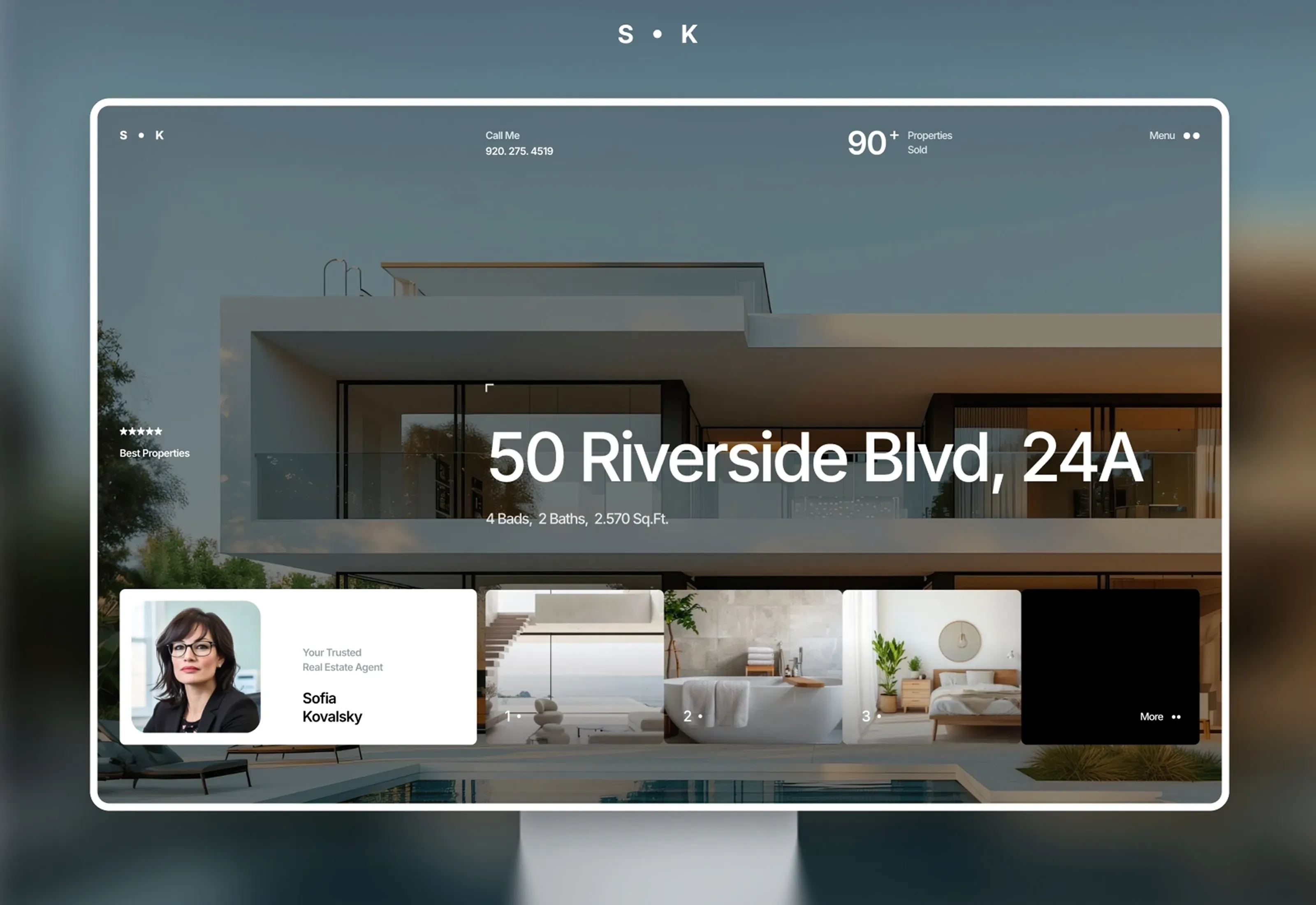 Real — Modern Real Estate Agent Website
